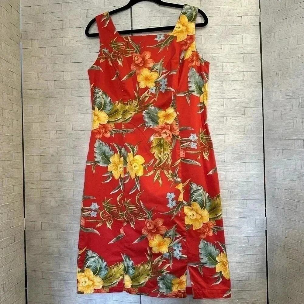 Caribbean Joe tropical shift dress an excellent condition size medium
